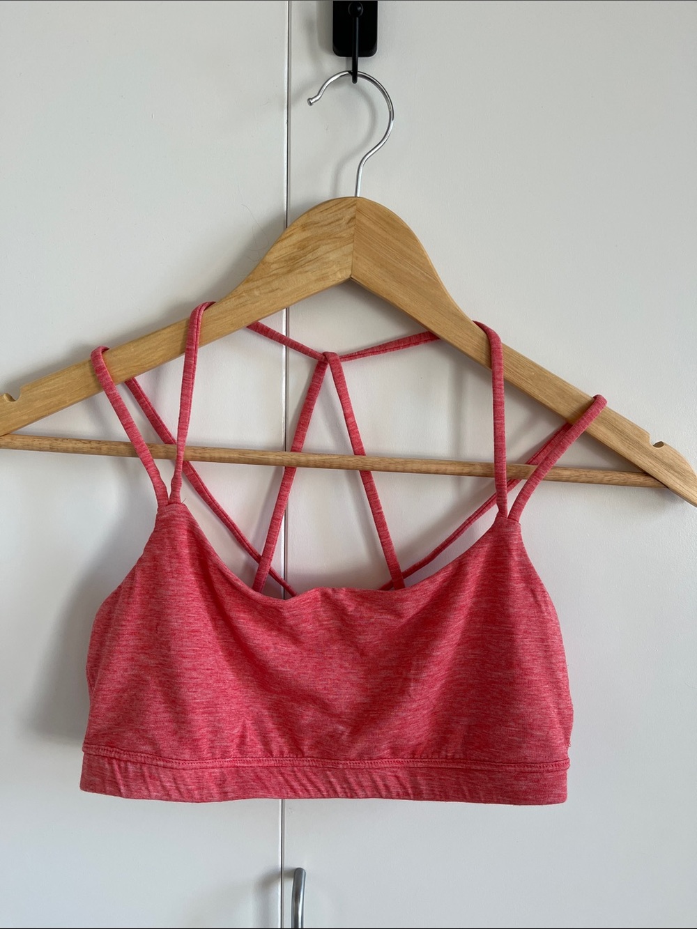 GAP Coral Pink Strappy Sports Bralette